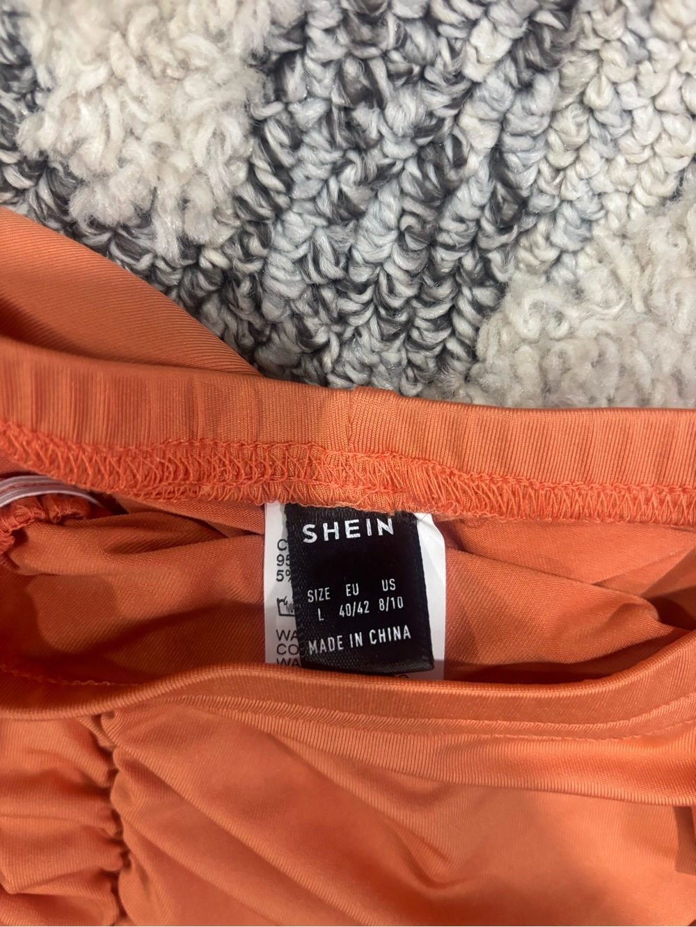 SHEIN Rust One-Shoulder Ruched Bodycon Dress - Picture 2 of 3